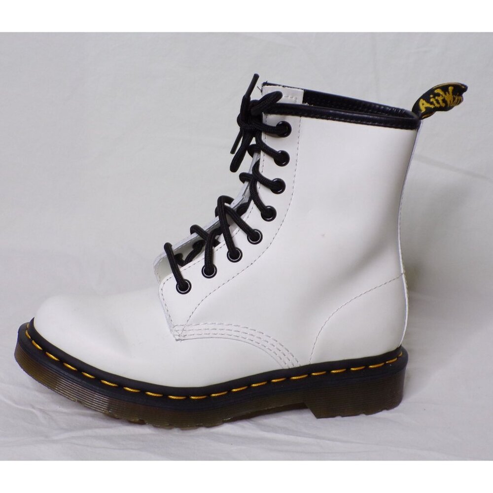 🆕 DR. MARTENS 1460 Vintage Lace-Up Ankle Boot Bootie 6 White - Picture 10 of 13